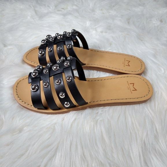 New in Box Marc Fisher Pava Studded Flat Sandal - Picture 5 of 8